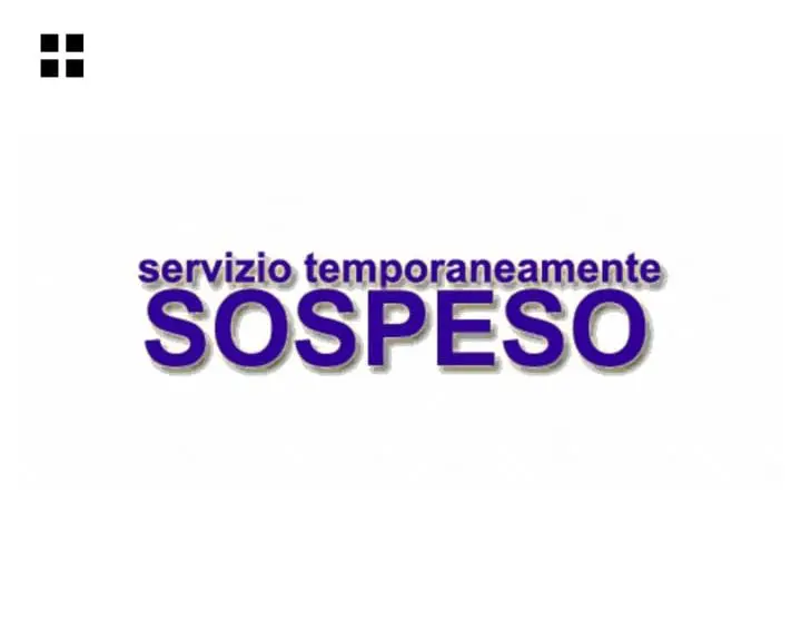 servizio sospeso